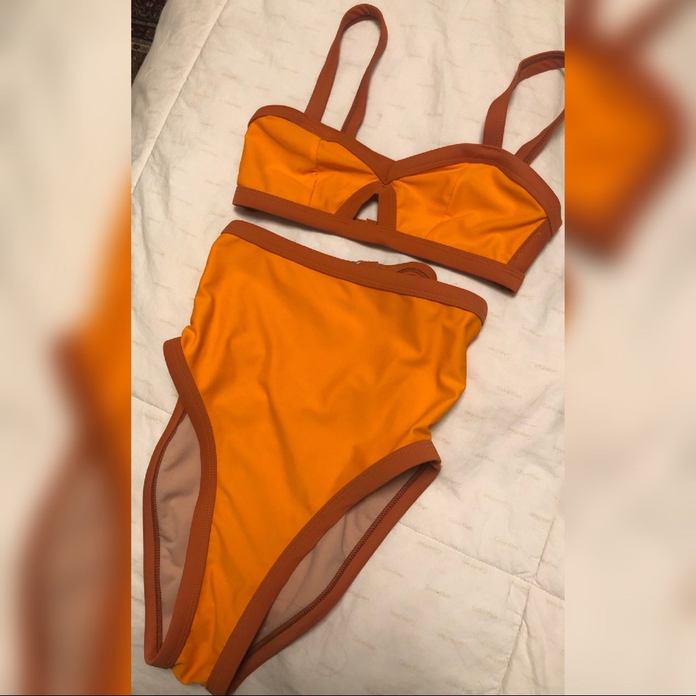 Solstice Intimates High Waisted Swimsuit Set XS